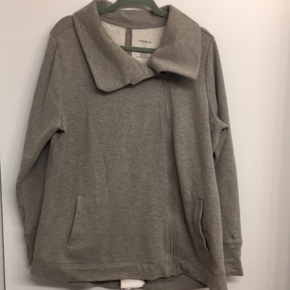 torrid Tops - Torrid Active Sweatshirt w Asymmetrical Zipper